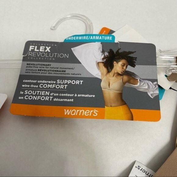 New Warner's‎ Flex Revolution Bra Women Size 38DD - Picture 3 of 6